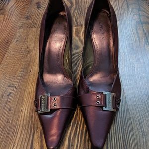 Purple BCBGirls Stilleto Buckle Heels